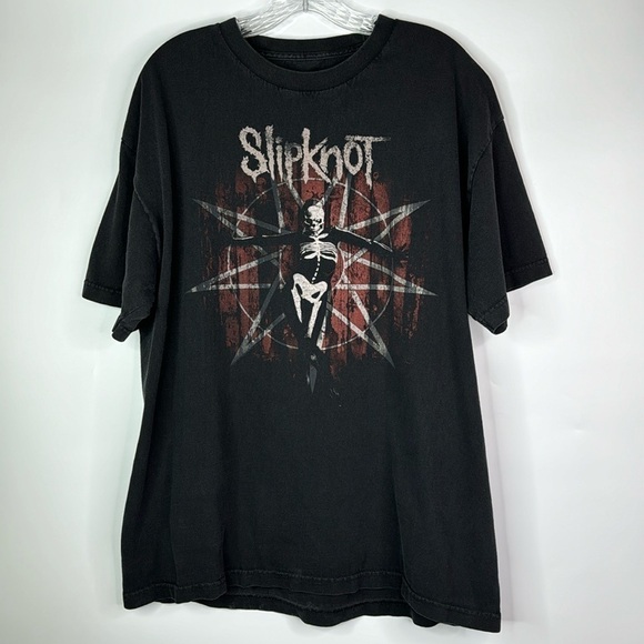 Vintage Slipknot The Gray Chapter Black Tshirt XL - Picture 1 of 7